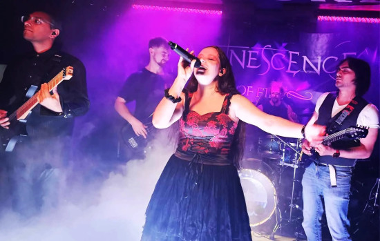 Evanescence of Fire as Evanescence promotional photo